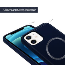 Load image into Gallery viewer, iPhone 12 / iPhone 12 Pro Magnetic-Lock case, Navy Blue
